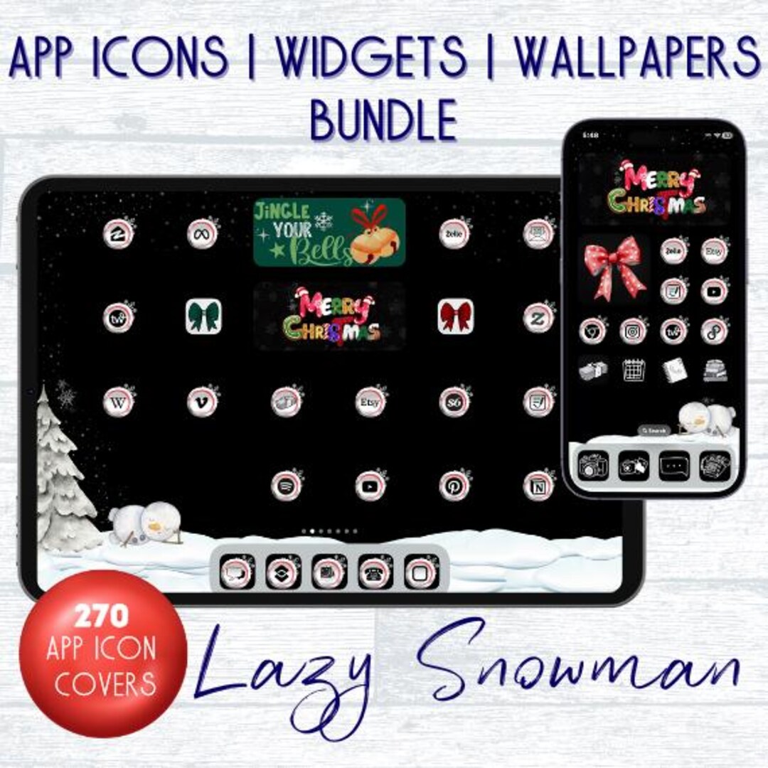 App Icons and Widget Icon Theme Set for Ipad, iPhone Theme, Lazy ...