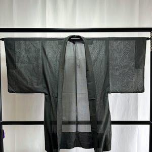 Japanese Haori Jacket - Antique Japanese Silk Men&#39;s Haori, Vintage Japanese kimono Jacket