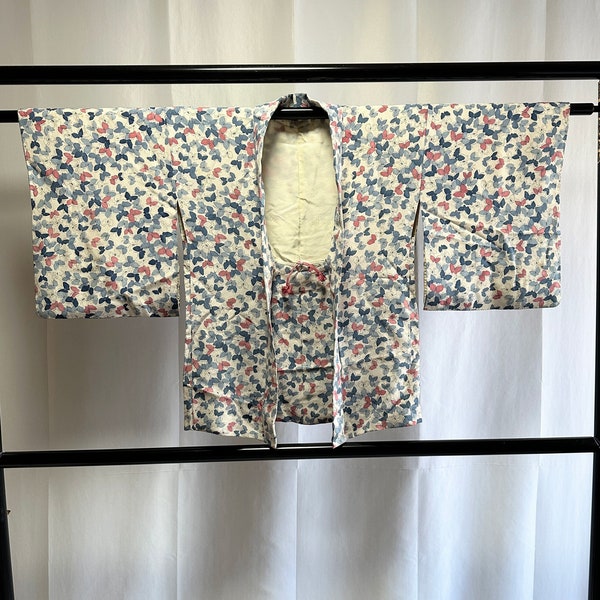 Japanese Silk Haori Jacket - Antique Japanese Haori, Vintage Japanese kimono Jacket