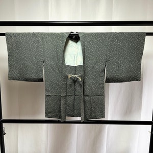 Japanese Silk Haori Jacket - Antique Japanese Haori, Vintage Japanese kimono Jacket