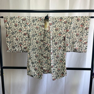 Japanese Silk Haori Jacket - Antique Japanese Haori, Vintage Japanese kimono Jacket