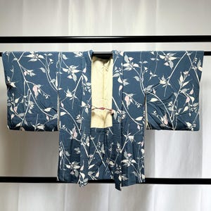 Japanese Silk Haori Jacket - Antique Japanese Haori, Vintage Japanese Silk kimono Jacket