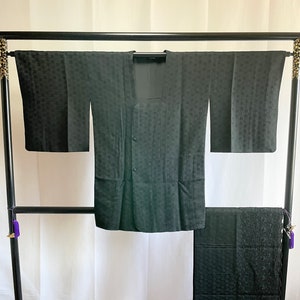 Japanese Michiyuki Jacket - Antique Japanese Jacket, Vintage Japanese kimono Jacket with Shawl