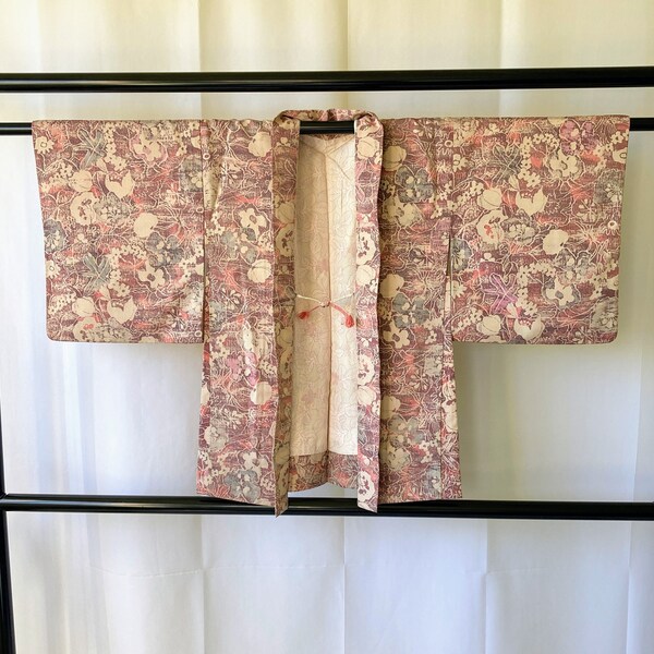 Japanese Haori Jacket - Antique Japanese Haori, Vintage Japanese kimono Jacket