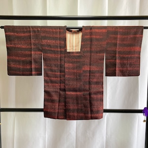 Japanese Michiyuki Jacket - Antique Japanese Silk Jacket, Vintage Japanese kimono Jacket