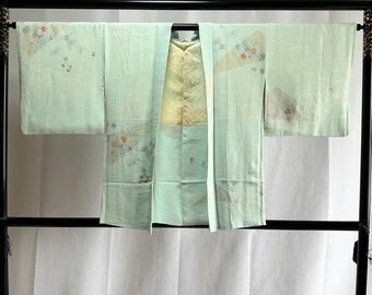 Japanese Silk Haori Jacket - Antique Japanese Haori, Vintage Japanese kimono Jacket