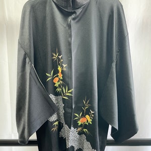 Japanese Silk Haori Jacket - Antique Japanese Haori, Vintage Japanese kimono Jacket