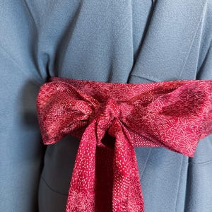 Silk Sash Belt for Kimono, Upcycled Japnese Kimono Sash Belt