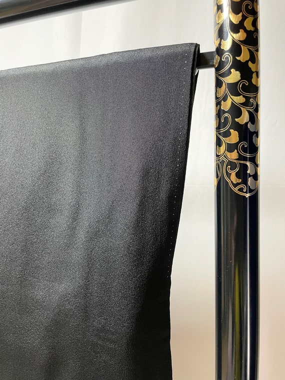 Vintage Japanese Silk kimono - Kuro tomesode with… - image 6