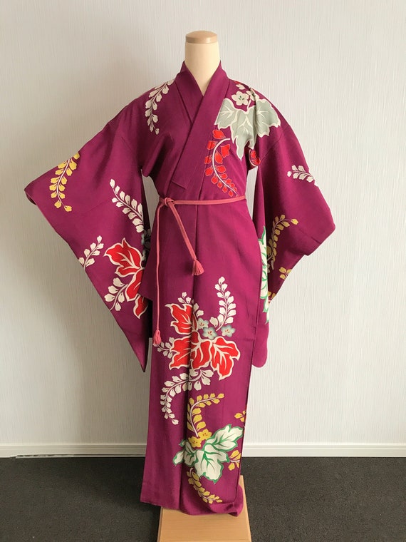 Vintage Japanese kimono - Antique georgeous kimon