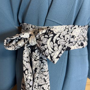 Silk Sash Belt for Kimono, Upcycled Japnese Kimono Sash Belt