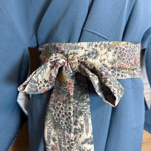 Silk Sash Belt for Kimono, Upcycled Japnese Kimono Sash Belt