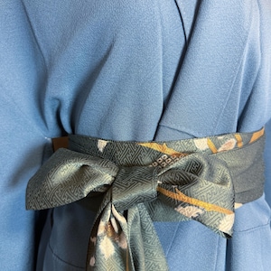 Silk Sash Belt for Kimono, Upcycled Japnese Kimono Sash Belt