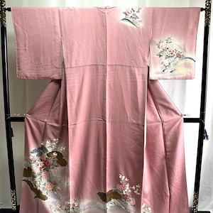 Kimono japonais en soie vintage - Belle couleur