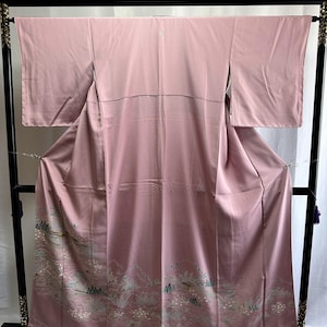kimono japonais vintage en soie - Beau motif