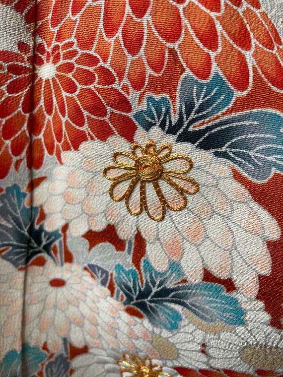 Vintage Japanese kimono - Kuro tomesode with Beau… - image 3