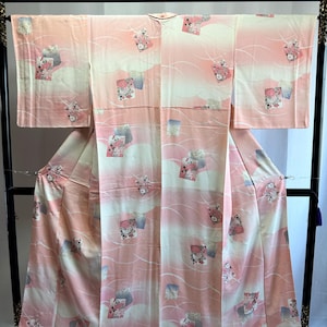 kimono japonais vintage en soie - Beau kimono