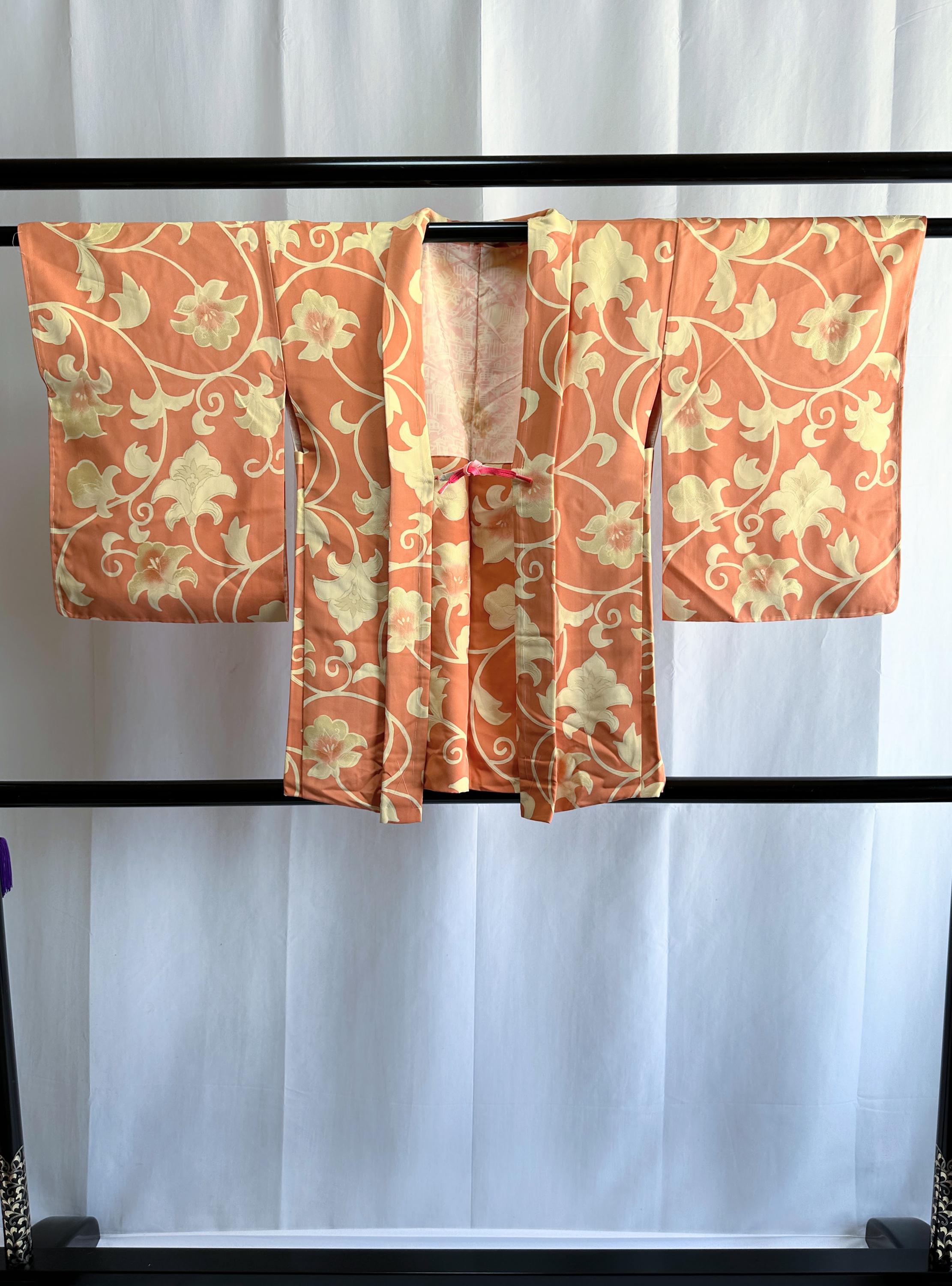 Japanese Silk Haori Jacket - Antique Japanese Haori, Vintage Japanese kimono Jacket