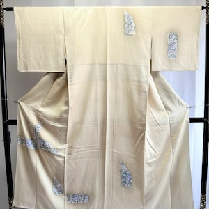 kimono japonais vintage en soie - Beau motif