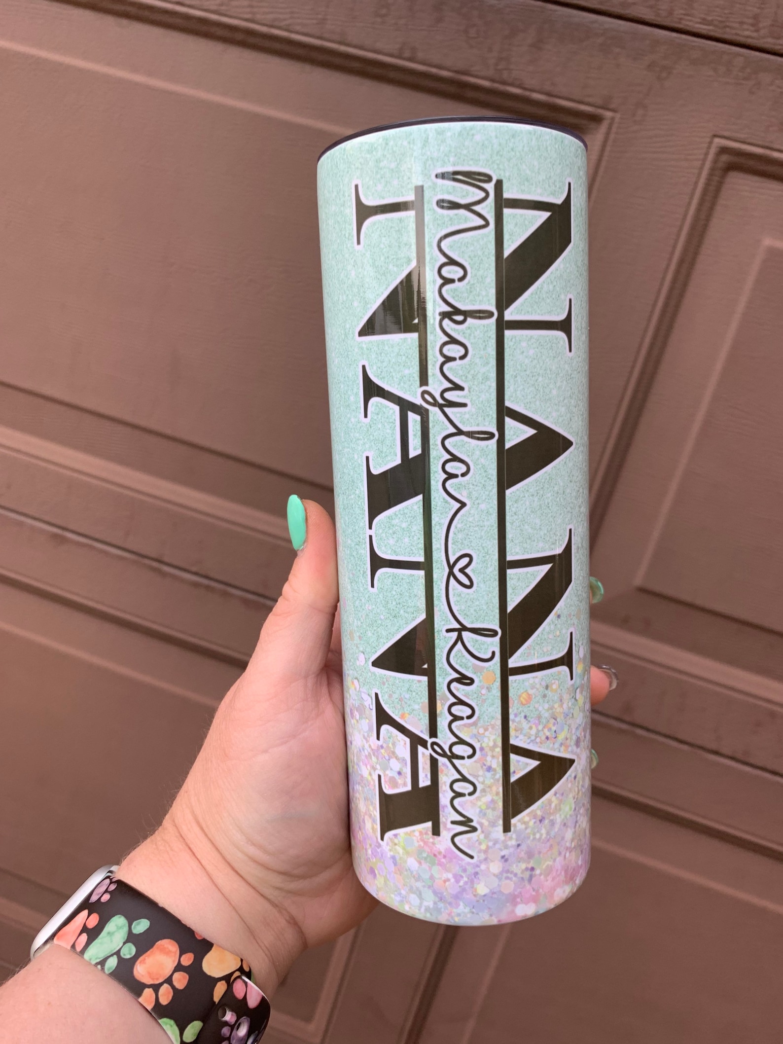 Mom Tumbler with Kids Names 20 oz Skinny Sublimation Tumbler Etsy