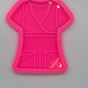 Scrub Top Shiny Silicone Mold for Epoxy Resin