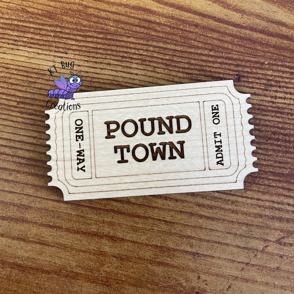 Ticket to Pound Town | One Way Ticket to Pound Town | Funny Valentines Gift | Funny Ticket | Gift for Spouse | Gift for Boyfriend Girlfriend