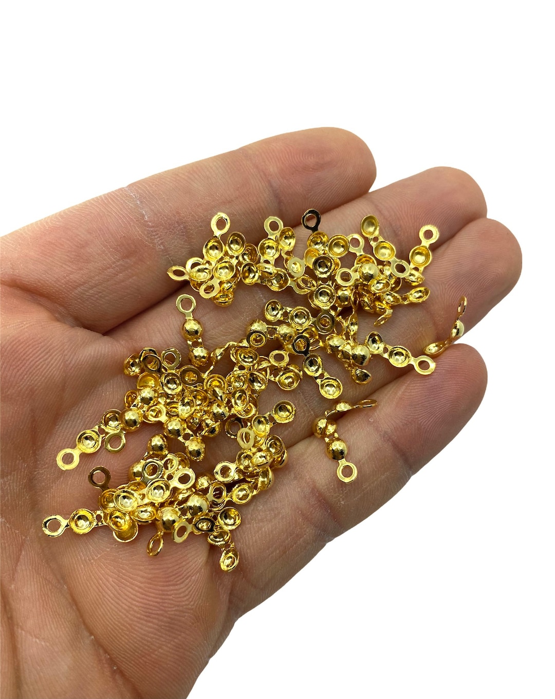 Ball Chain Clasp Chain Clasp Shiny Gold Closing Closing Etsy