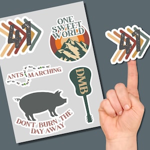 Dave Matthews Stickers , DMB Sticker Pack , Fun 41  Sticker Sheet , Dave Matthews Fan Gift