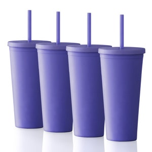 Wholesale Blank Tumblers 8 Pack 22oz Colored Pastel Acrylic Matte