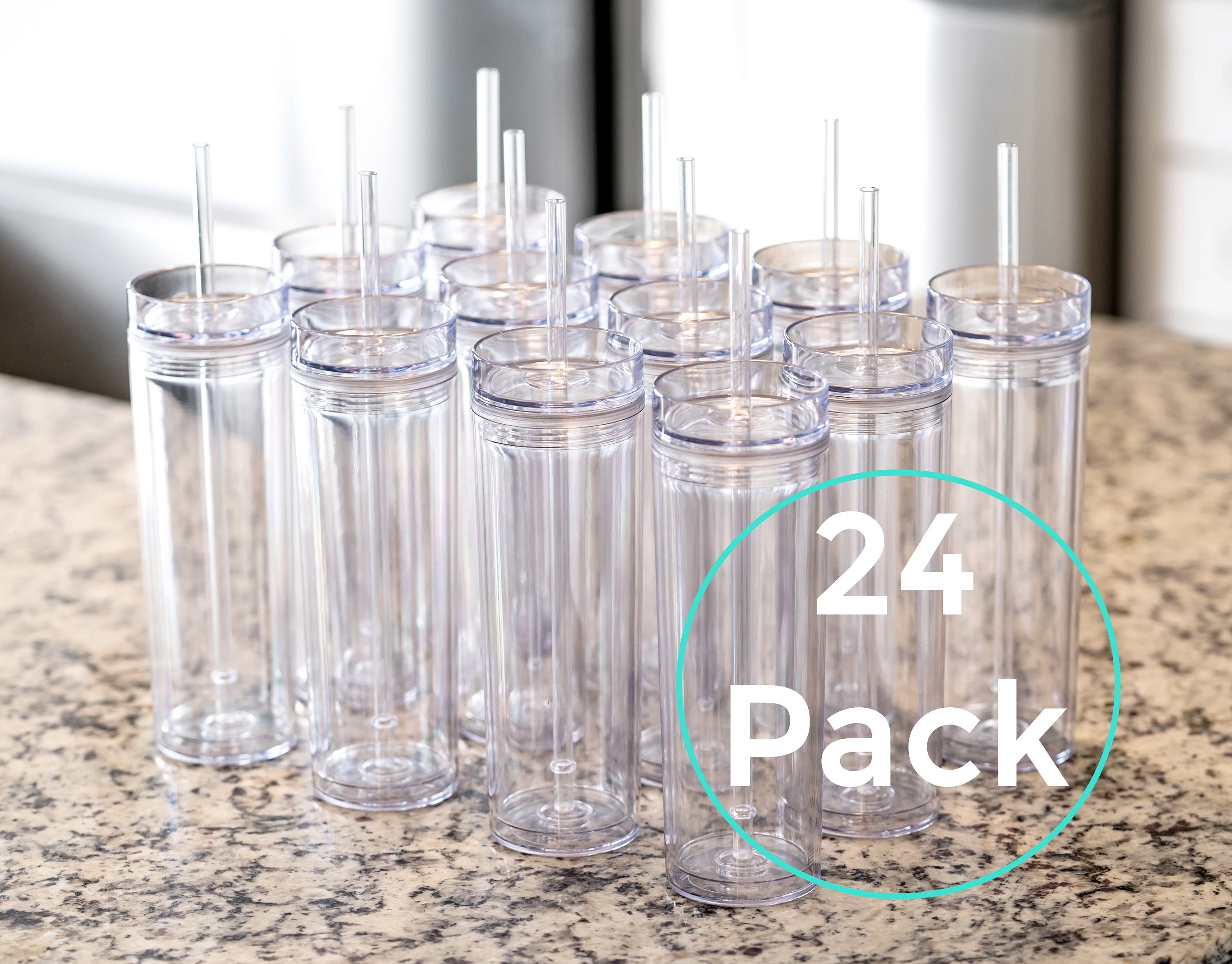 4 Blank Tumblers Venti 22oz Colored Pastel Acrylic Matte Plastic Cups in  Bulk With Lids and Straws for DIY, Wholesale sky Blue 