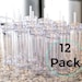 Clear Acrylic SKINNY TUMBLERS (12 pack) 16oz Bulk Tumbler Blanks | DIY Wholesale, Wedding / Party Favor, Teacher Gift, Vinyl Decal Cups 
