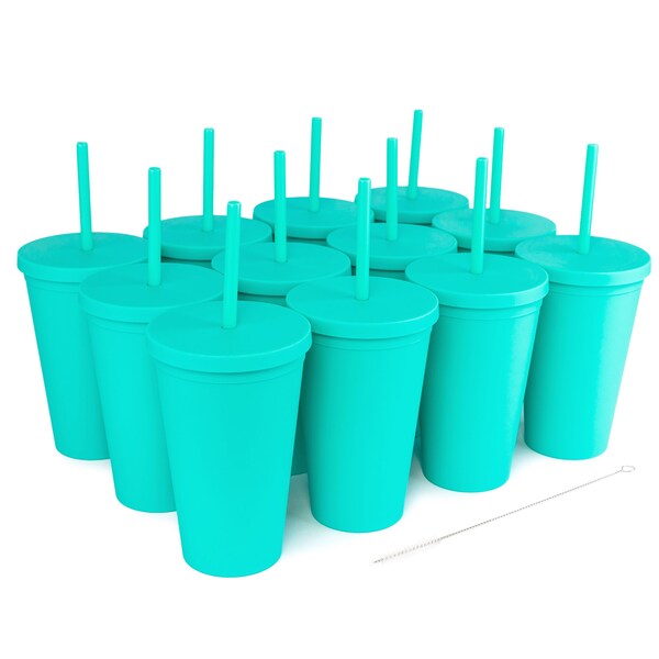 Plastic Tumbler With Lid and Straw Etsy