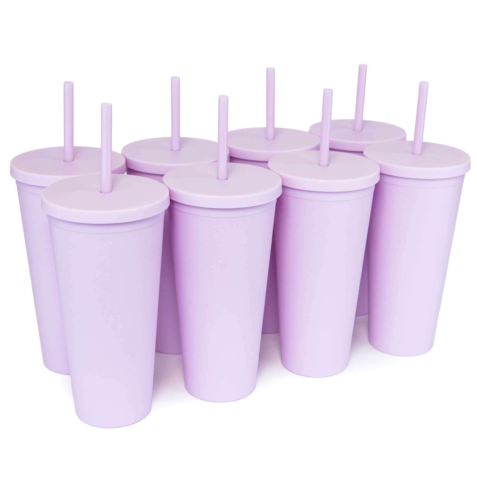 8 Blank Tumblers Venti 22oz Colored Pastel Acrylic Matte Etsy