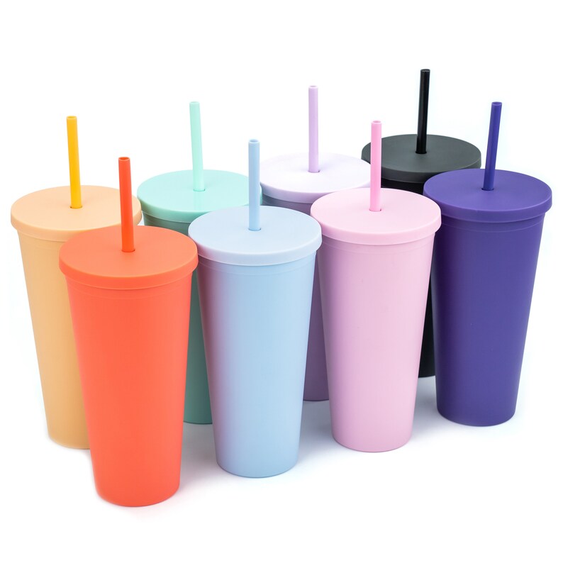 Customizable Blank Tumblers 8 pack 22oz Colored Pastel Etsy