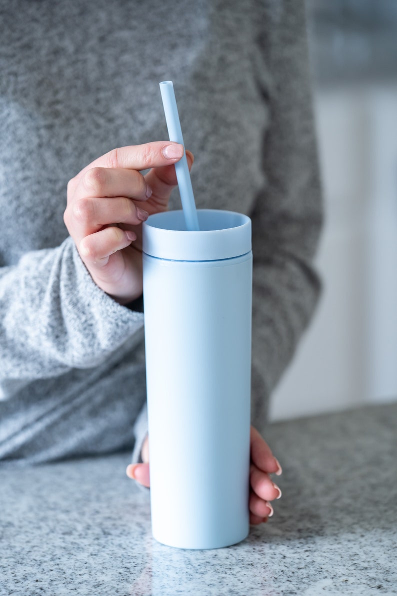 Blank 16oz Skinny Tumblers 4 Pack Colored Pastel Acrylic Etsy