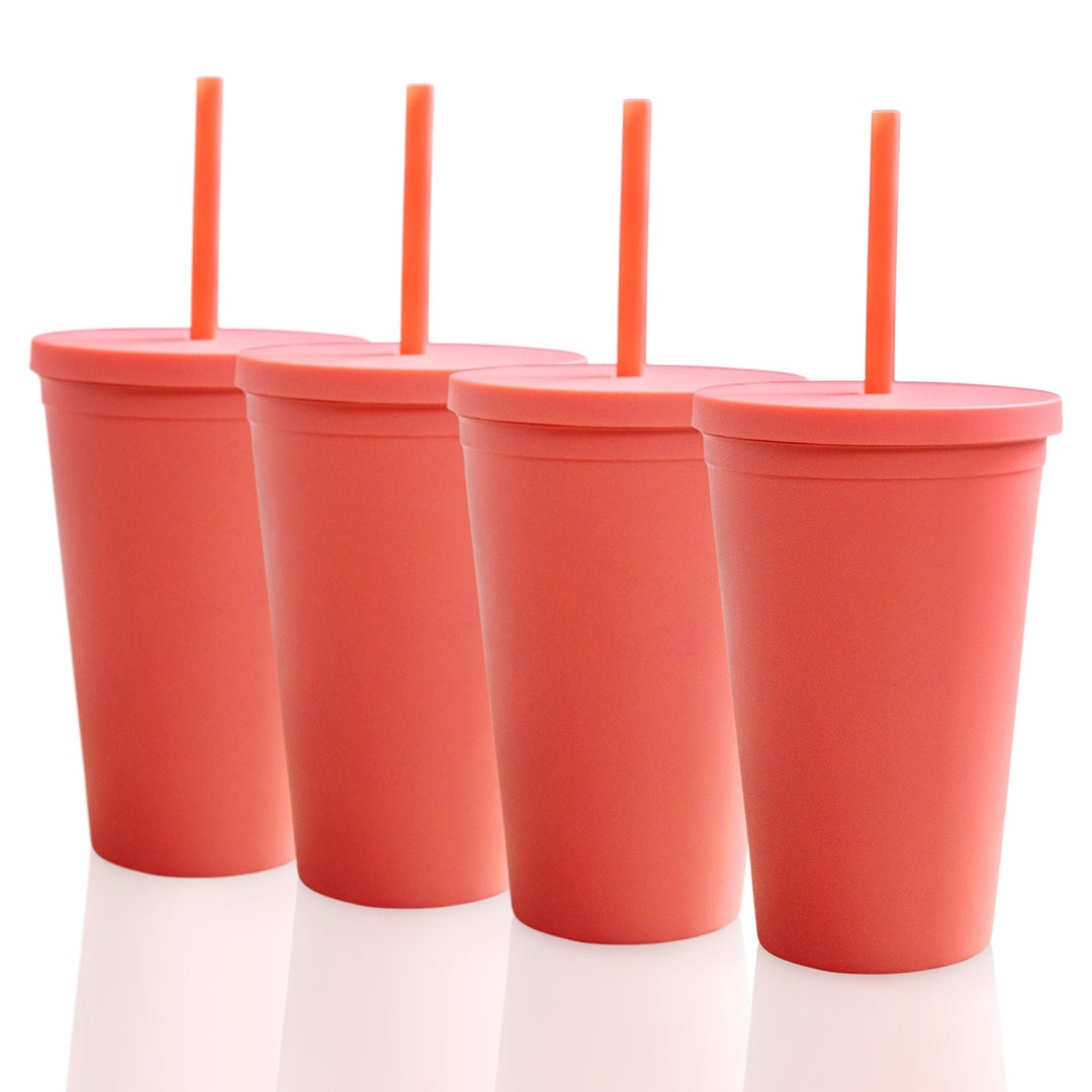 Blank Tumblers 16oz Colored Pastel Acrylic Matte Plastic Cups Etsy
