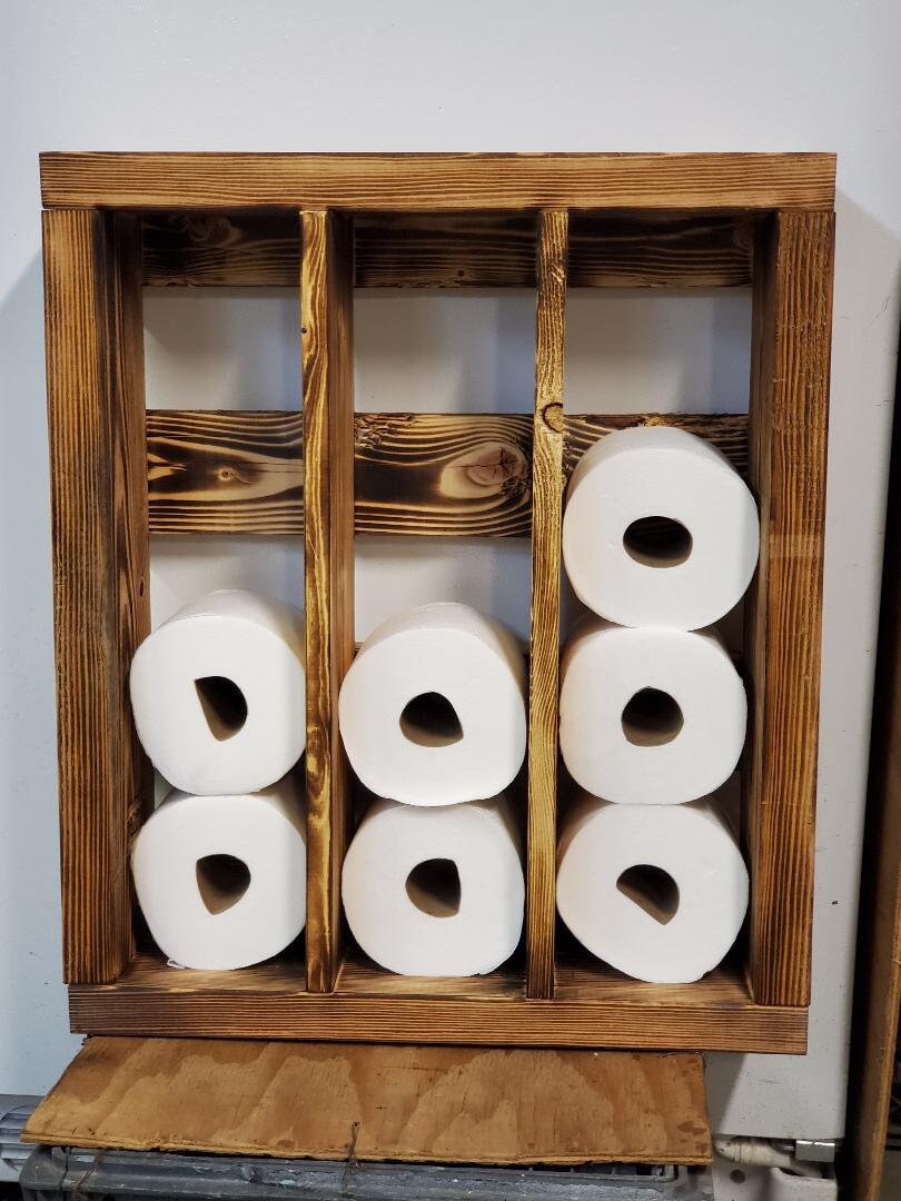 Toilet paper roll organizer Etsy