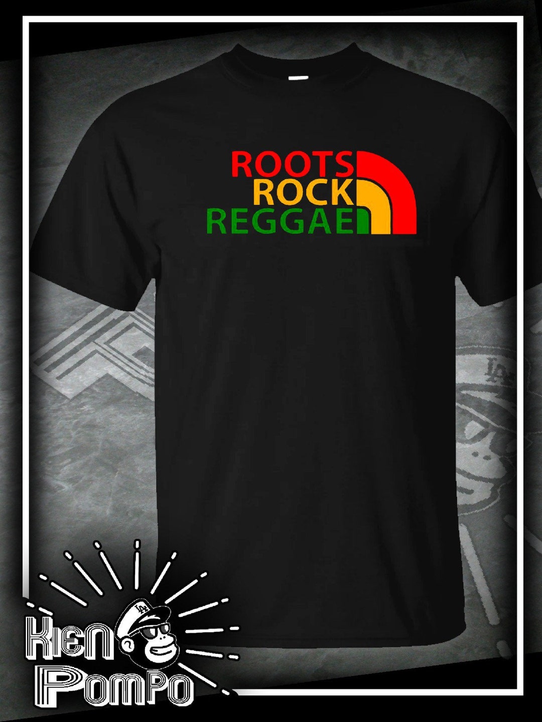 Tribal T-Shirt Donna – Roots Rock Reggae All Stars – 100% Cotone – Nero Taglia S