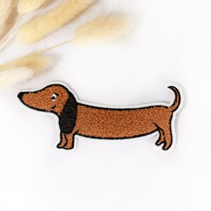 Chenille Patch: Dackel klein | 4,5x12cm