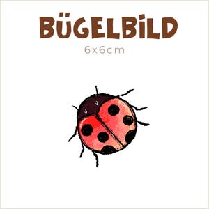 Bügelbild Wiesenglück Mini-Marienkäfer | 6x6cm