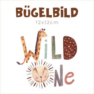 Strijkapplicatie Wild One | 12 x 12 cm