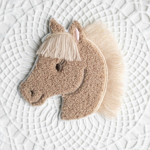 Chenille Patch: Pferd mit Mähne
