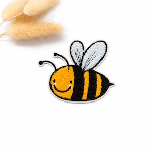 Chenille Patch: Wiese Biene | 7x8cm