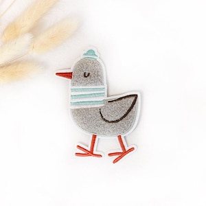 Chenille patch: Zeemeeuw | 9x7cm