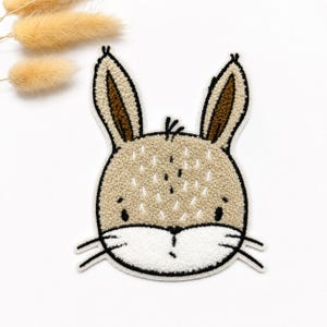 Chenille-lapp: Djurteamet Kanin | 13x9cm