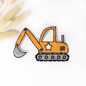 Chenille patch: Graafmachine | 8x13,5 cm