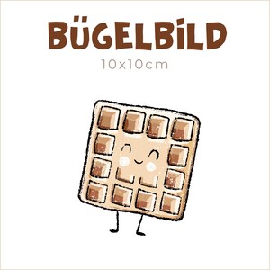 Waffle termoadesivo con gambe | 10 x 10 cm