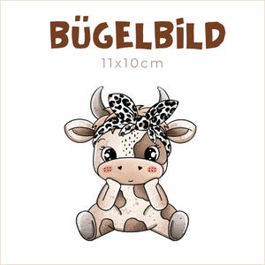 Transfert thermocollant Vache Chocolat Leo | 11 x 10 cm