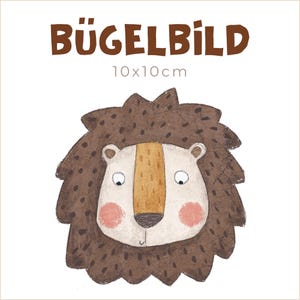 Bügelbild Lion and Mouse Kopf | 10x10cm