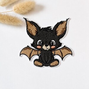 Chenille Patch: Fledermaus-Party | 13x13cm